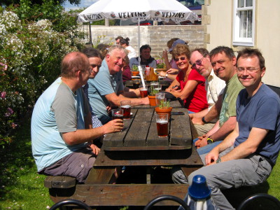 Post trip pint at the Quarrymans Arms