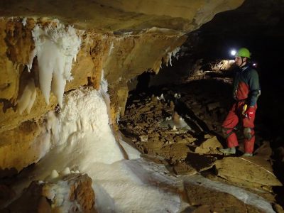 Ogof y Daren Cilau - The White Company Photo by Huw Jones